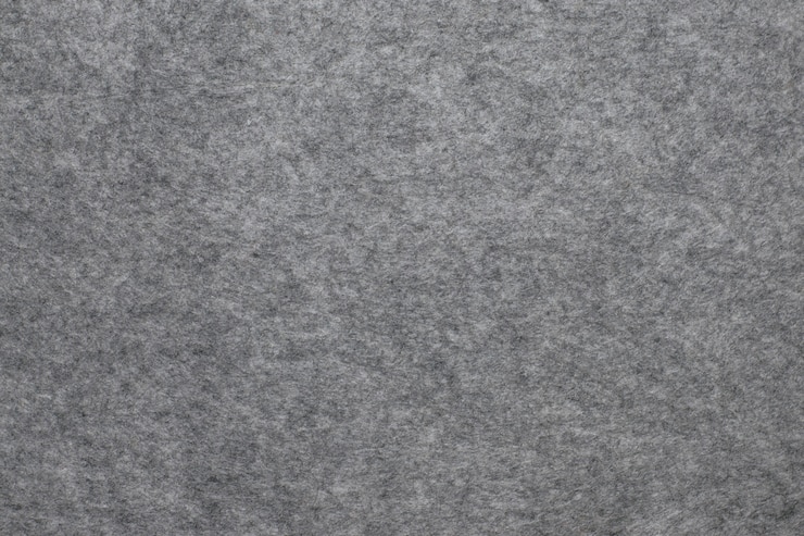 Foto beschaffenheit des grauen filzmaterialabschlusses oben