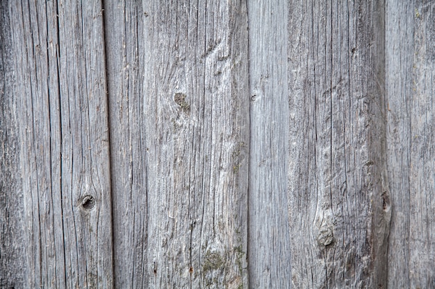 Beschaffenheit eines alten hölzernen Brettes im Grau