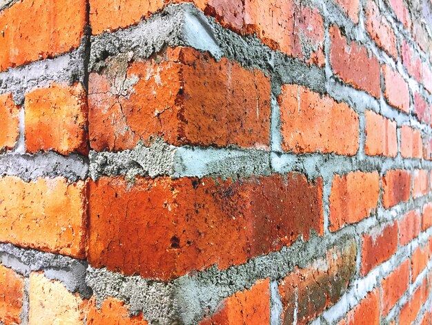 Beschaffenheits-Hintergrund der Ecke der Backsteinmauer