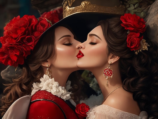 Beso de una rosa