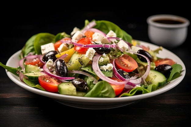 Besonderer griechischer Salat, frisch und schmackhaft