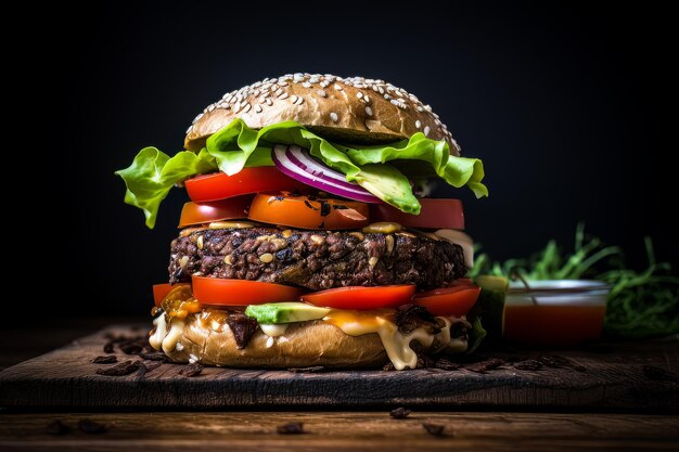 Best Veggie Burger Vegan Rezept Lebensmittelfotografie