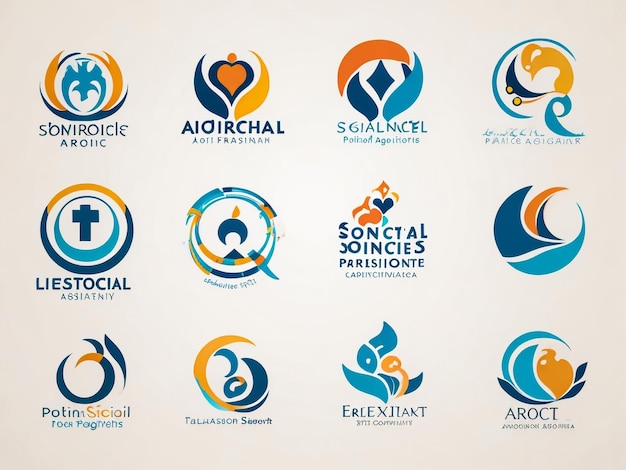 beste Logo-Sammlung Geometrische abstrakte Logos Icon-Design