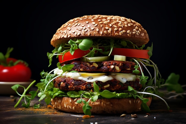 Beste Veggie-Burger-Rezept-Food-Fotografie