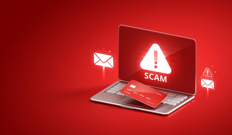 Foto betrug mit kreditkarten warnung internet geld sicherheit online-kriminalität cyber-datendiebstahl hacker phishing-schutz digitale informationen passwort angriff technologie diebstahl risiko warnung laptop 3d-hintergrund