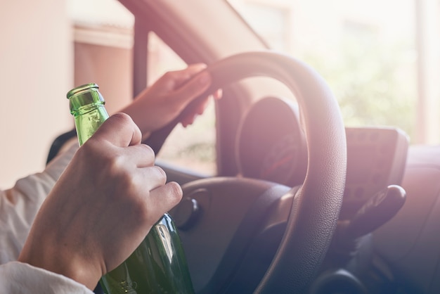 Betrunken fahren. Fahrstörungen