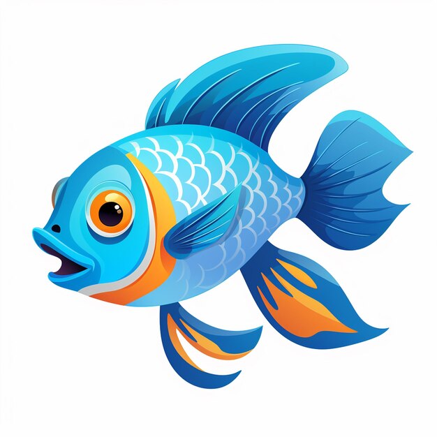 Foto betta color de pez gigante marino trevally vector de acero azul betta tipos de cíclidos amarillos