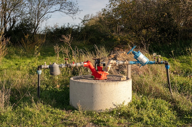 Bewässerungshahnsystem für Felder