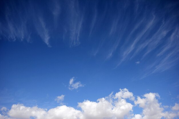 bewölkten blauen Himmel