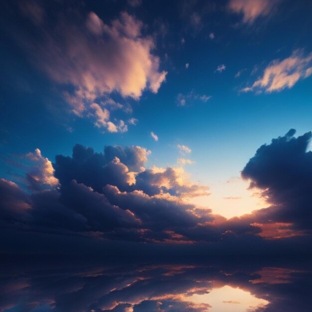 Foto bewölkter himmel