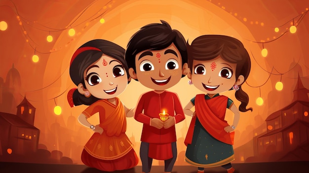 Bhai tika celebração festival de vínculo de irmãos e amor