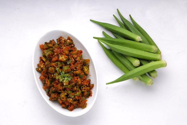 Bhindi-Masala oder Okra-Masala