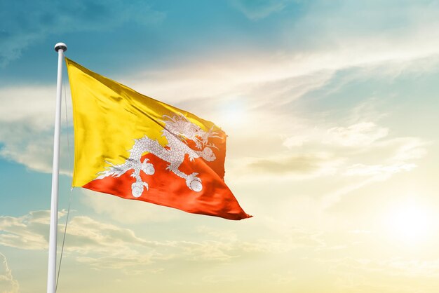 bhutanische Nationalflagge