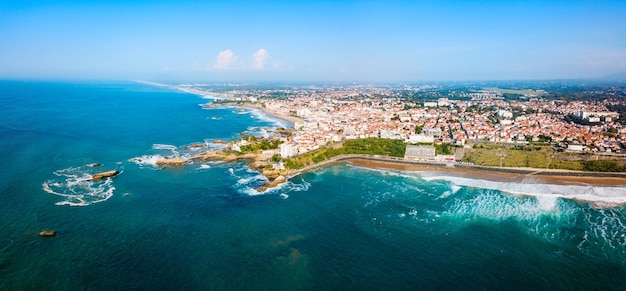 Biarritz vista panorâmica aérea França