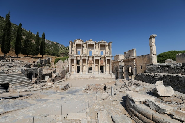 Biblioteca de Celsus en Éfeso Ciudad Antigua Ciudad Selcuk Izmir Turquía