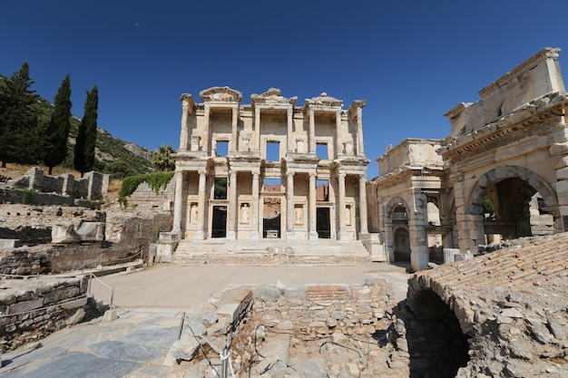 Biblioteca de Celsus em Éfeso Cidade Antiga Selcuk Town Izmir Turquia