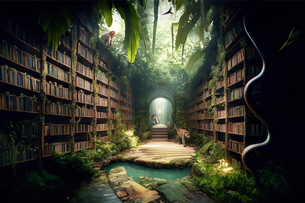 Biblioteca en la jungla