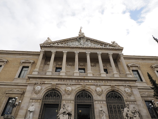 Biblioteca Nacional de Madrid, Espanha. arquitetura e arte