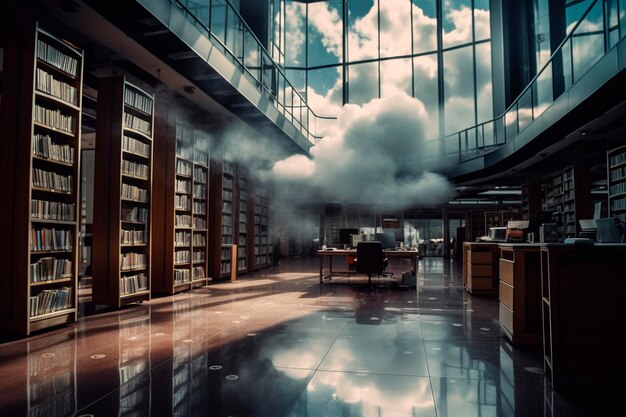 Biblioteca en las nubes IA generativa