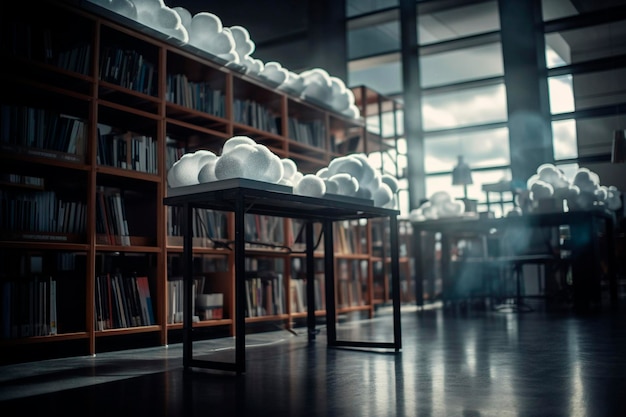 Biblioteca en las nubes IA generativa