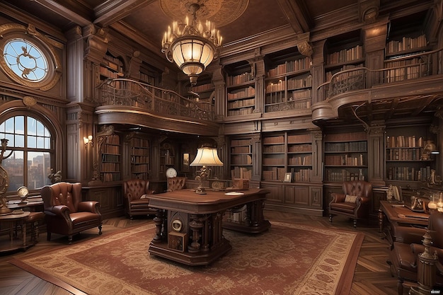 Biblioteca Steampunk Vitoriana