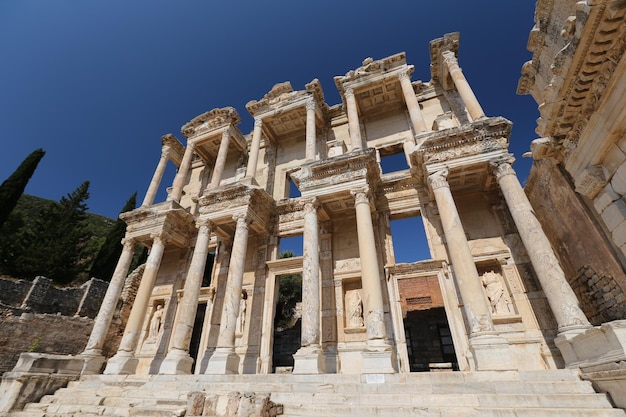 Bibliothek von Celsus in der antiken Stadt Ephesus Stadt Selcuk Izmir Türkei