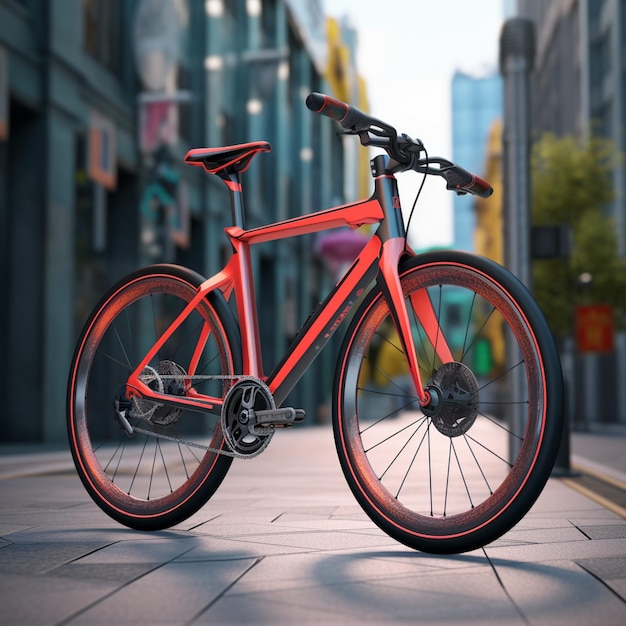 bicicleta 3d al aire libre