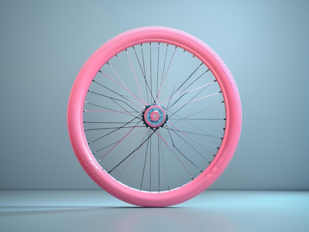 Bicicleta de corrida elegante em rosa e roda de bicicleta para esporte e exercício 6