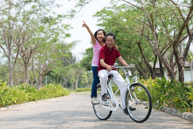 bicicleta de equitação casal