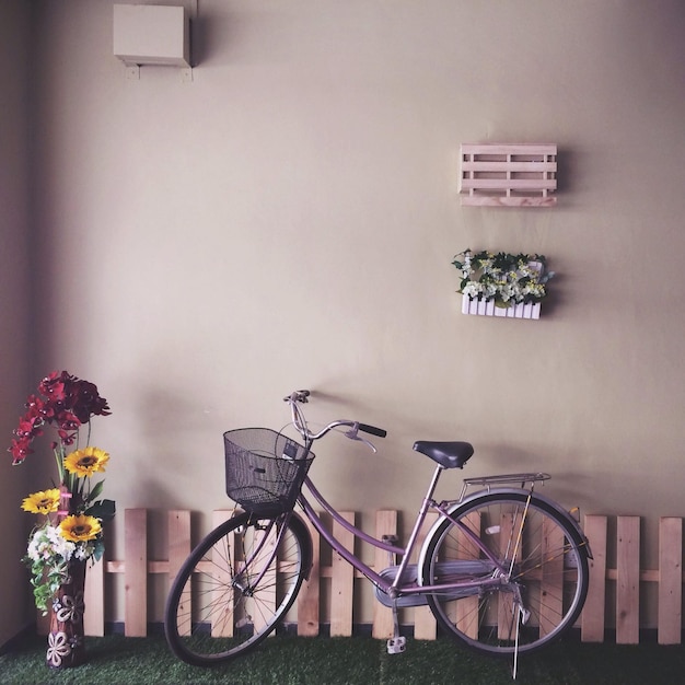 Bicicleta en el jardín