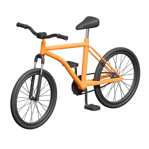 Bicicleta de montaña naranja