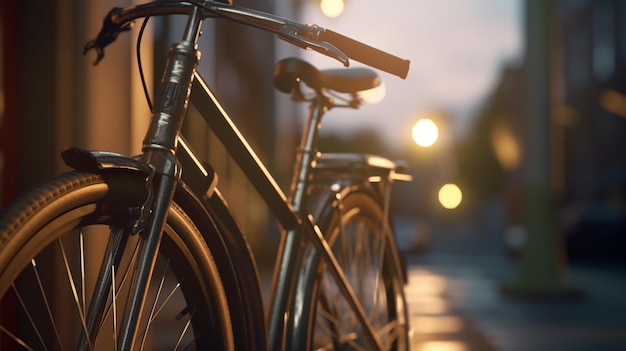 Una bicicleta con la palabra bicicleta en ella