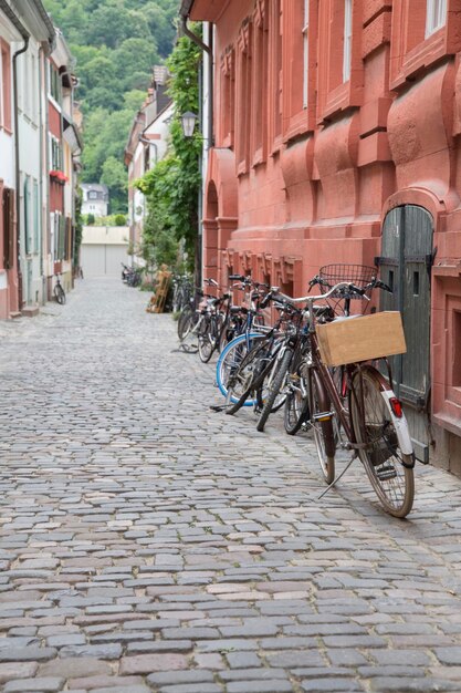 Bicicleta en Steets, Heidelberg, Alemania