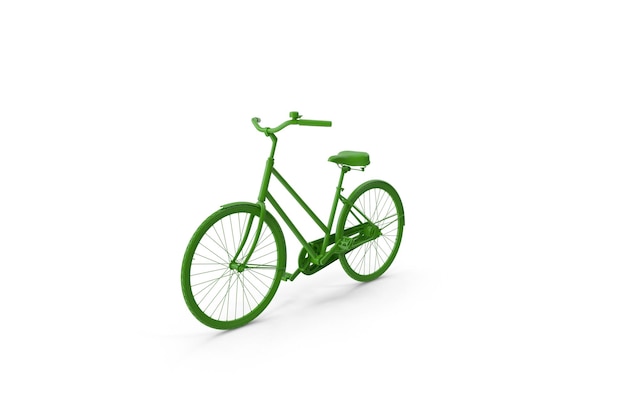 Bicicleta Vintage Pintada Verde