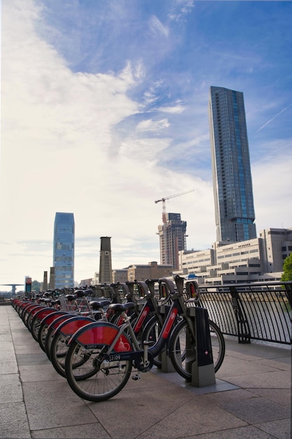 Bicicletas na cidade de Londres