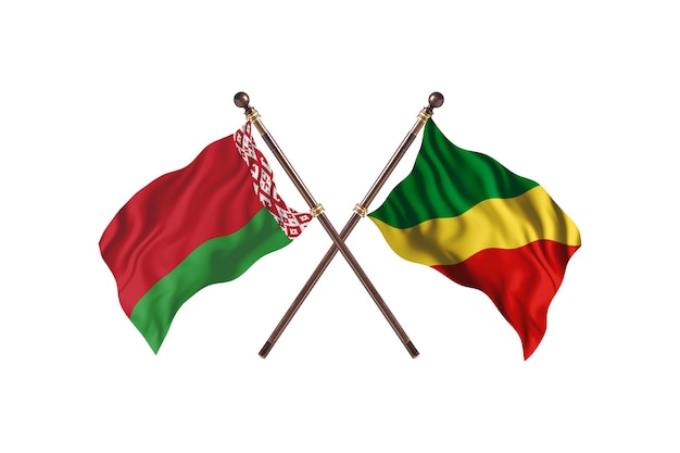 Bielorrusia frente a la República del Congo de los dos países banderas antecedentes