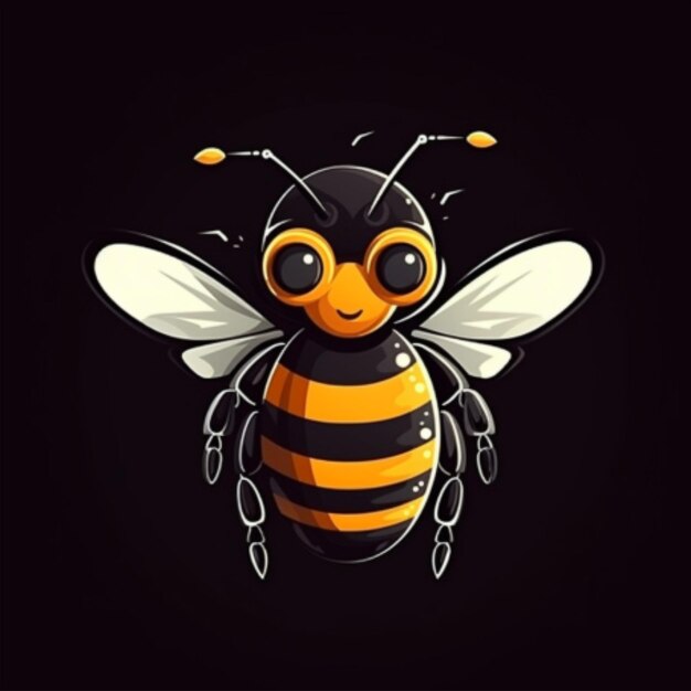 Bienen-Cartoon-Logo 1