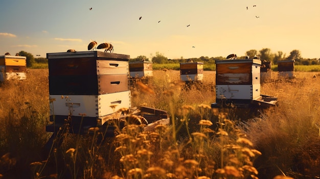 Bienen- oder Honigbienenwabenhintergrund