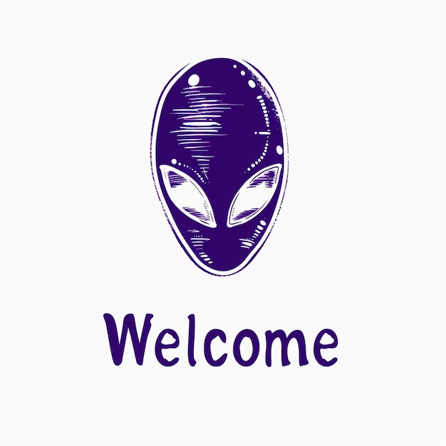 Bienvenido diseño gráfico de fondo saludo elegancia simple