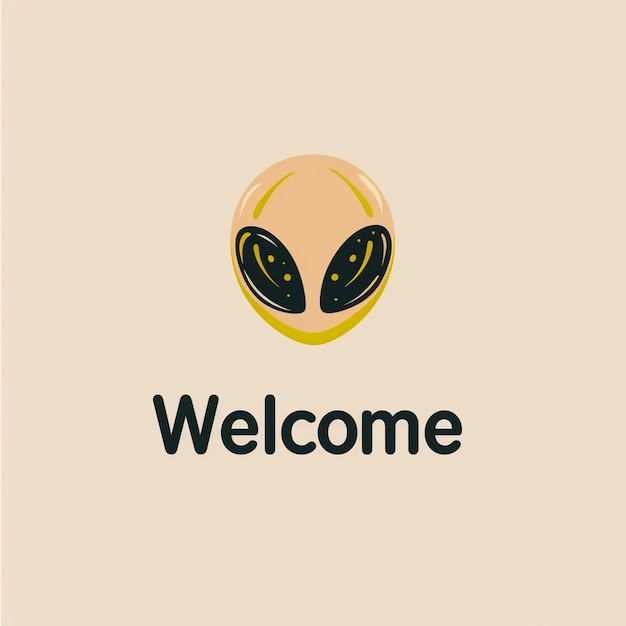 Bienvenido diseño gráfico de fondo saludo elegancia simple