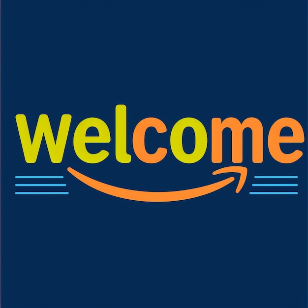 Bienvenido diseño gráfico de fondo saludo elegancia simple