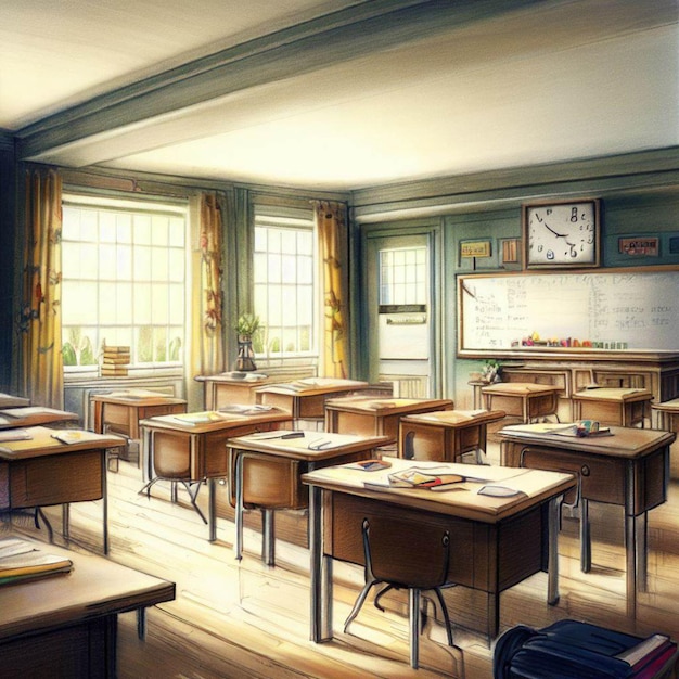 Bienvenido de nuevo a la escuela Class Room Realistic 1