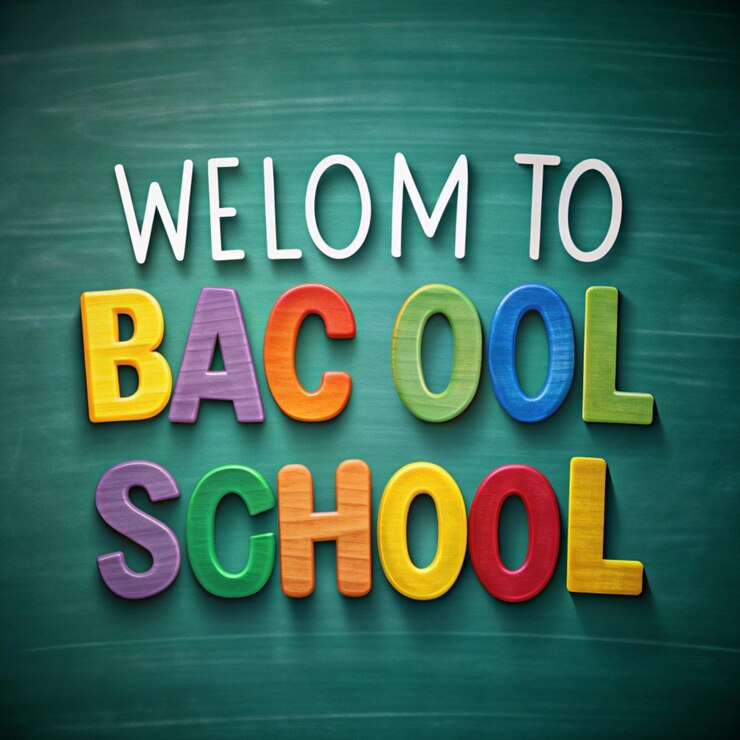 Foto bienvenido de nuevo a la escuela.
