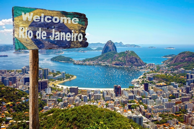 Foto bienvenido a río de janeiro brasil