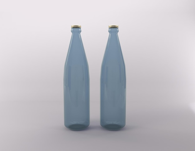 Bier Alkohol Getränke Flasche gerenderte 3D-Darstellung