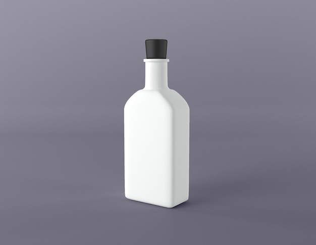 Bier Alkohol Getränke Flasche gerenderte 3D-Darstellung