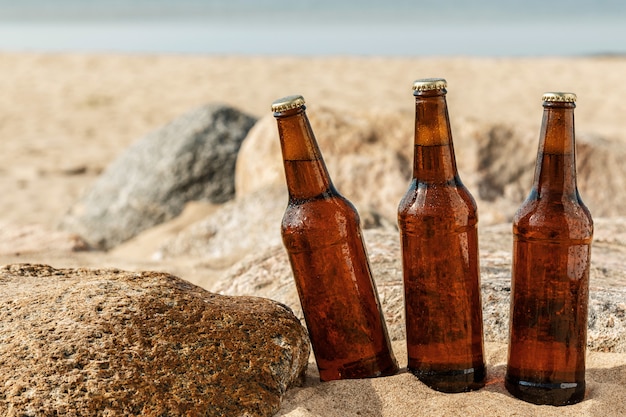 Bier am Strand