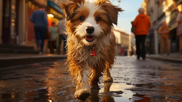 biewer yorkshire terrier perro HD 8K fondo de pantalla Imagen fotográfica de archivo