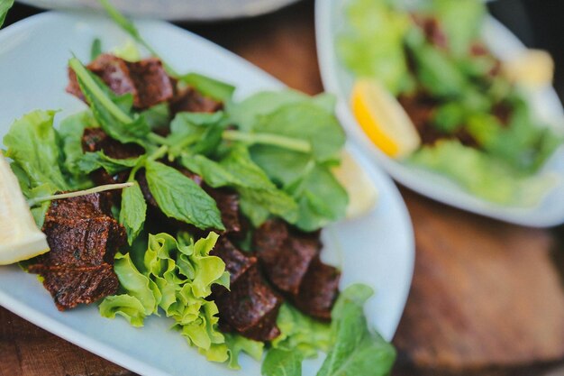 Bife de cigkofte de comida turca a la turca ou chee kofta