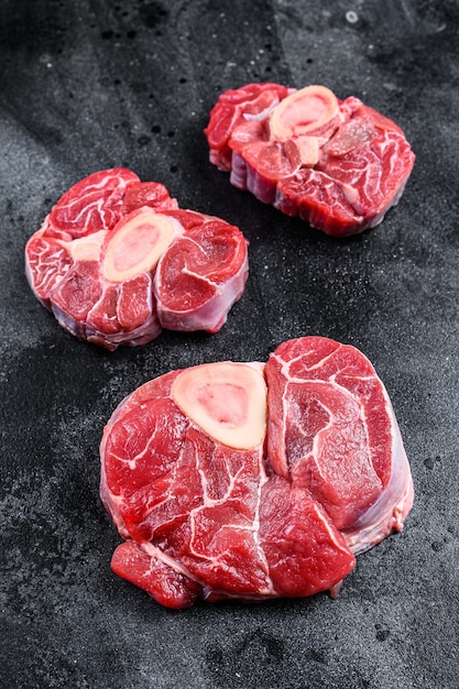 Bife ossobuco de vitela fresca, ossobuco italiano